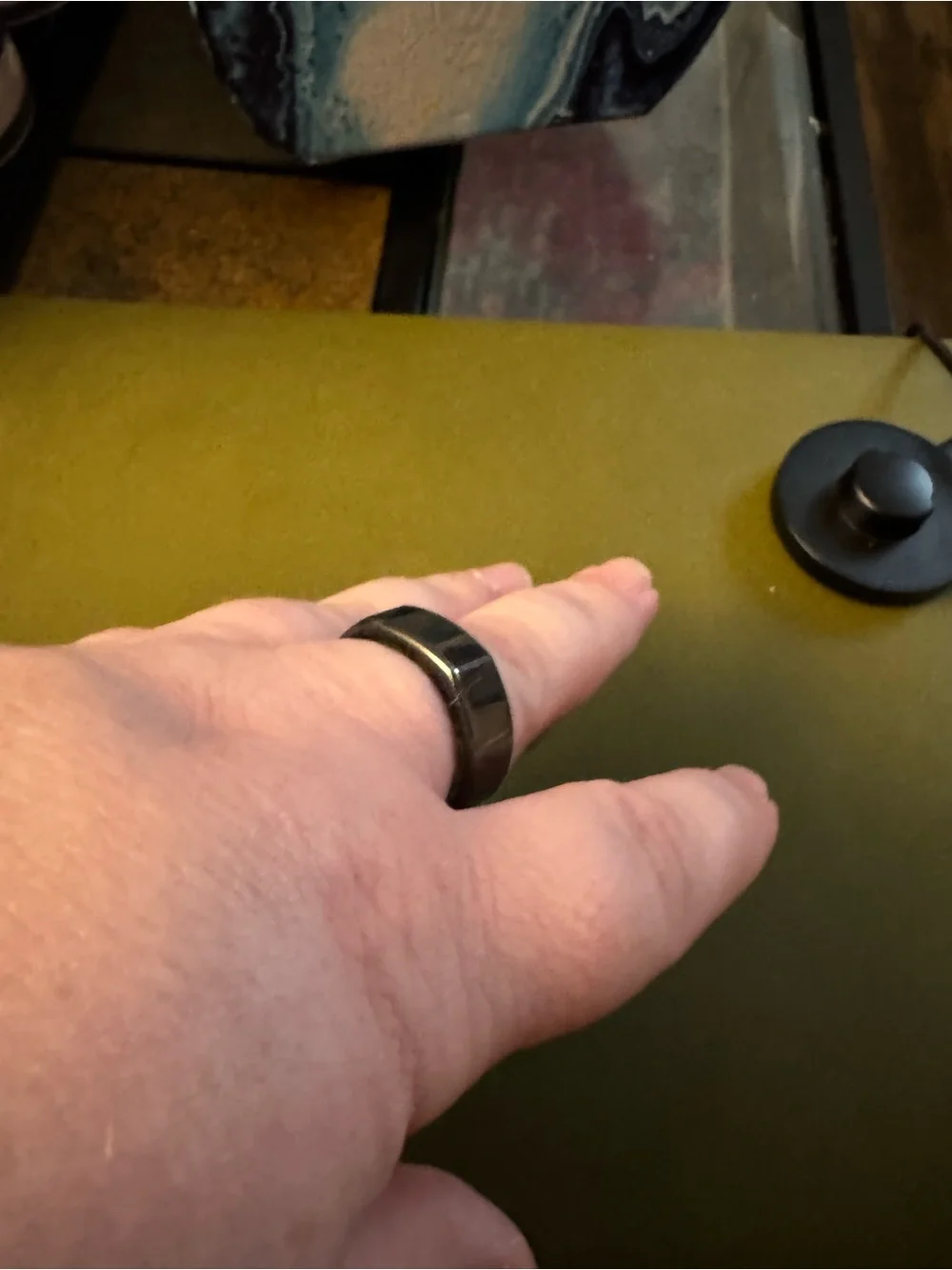 Black Oura Ring Gen 3 Heritage Size 11